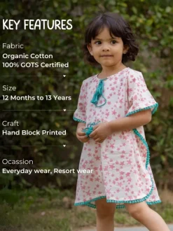 Twinkle Organic Cotton Block Printed Kaftan