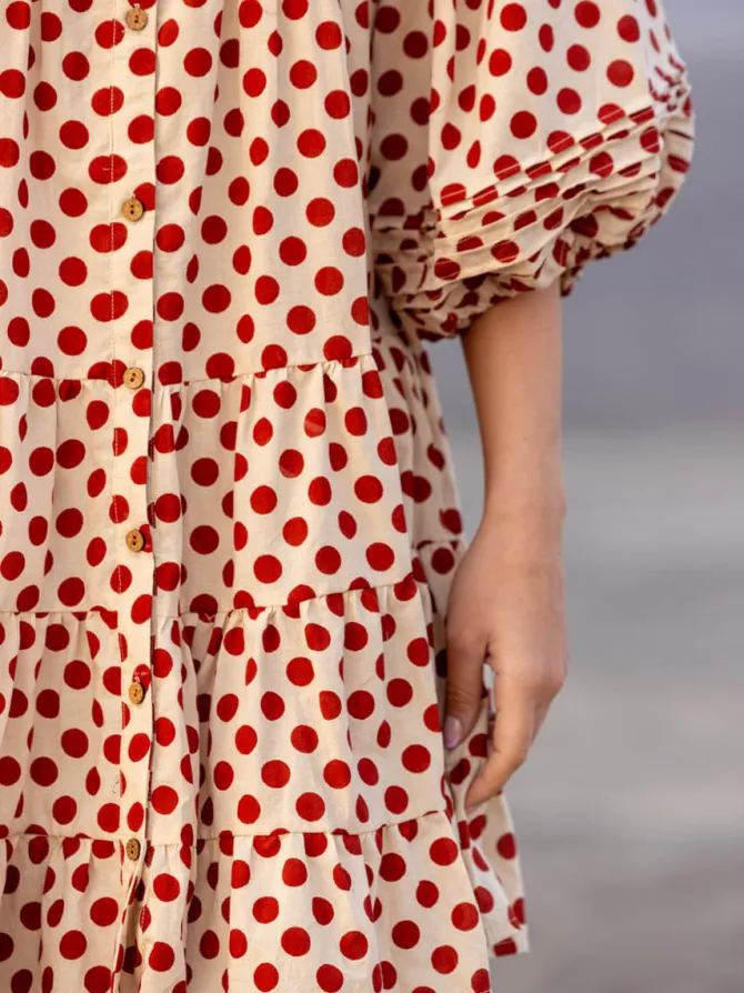 Uma Cotton Midi Dress
