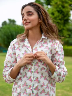 Unicorn Soft Cotton Pyjama Set