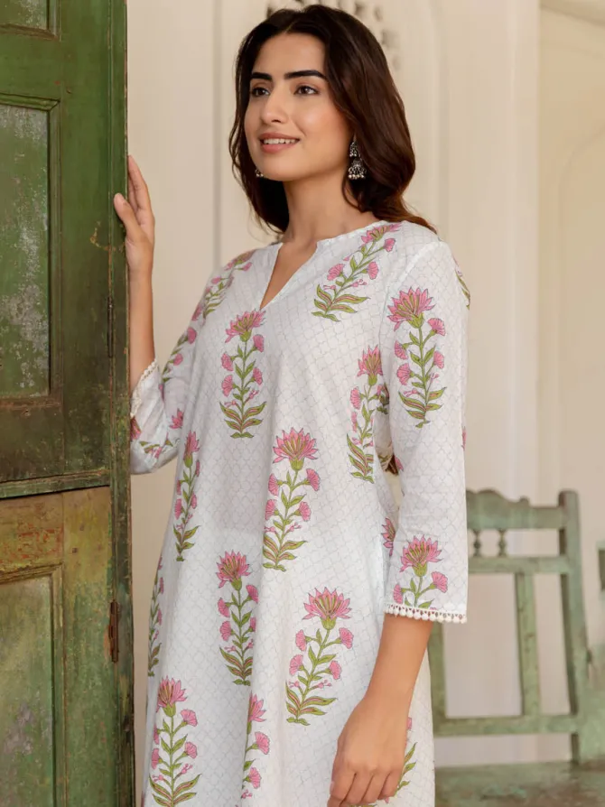 Urja Block Printed Cotton Kurta