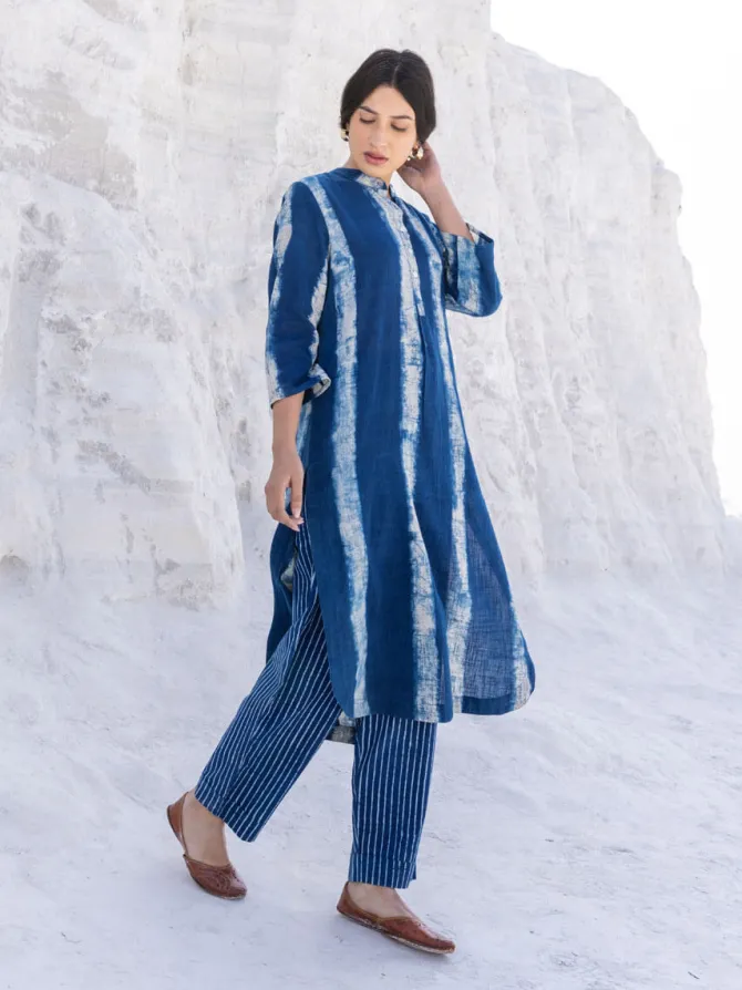 Ursa Dabu Indigo Cotton Kurta