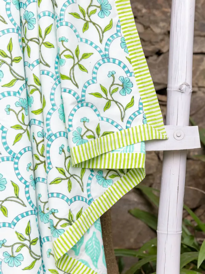 Utsav Block Printed Muslin Dohar