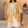 Valley of Flowers Block Printed Waterfall Reversible Shrug