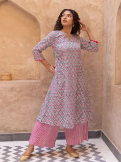 Varuni Hand Block Printed Cotton Kurta