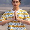 Yog Hand Block Printed Comfort Fit T-shirt