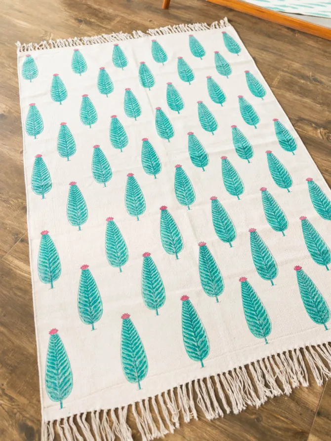 Zannat Cotton Dhurrie Rug