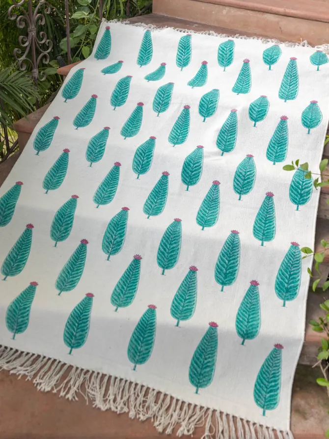 Zannat Cotton Dhurrie Rug
