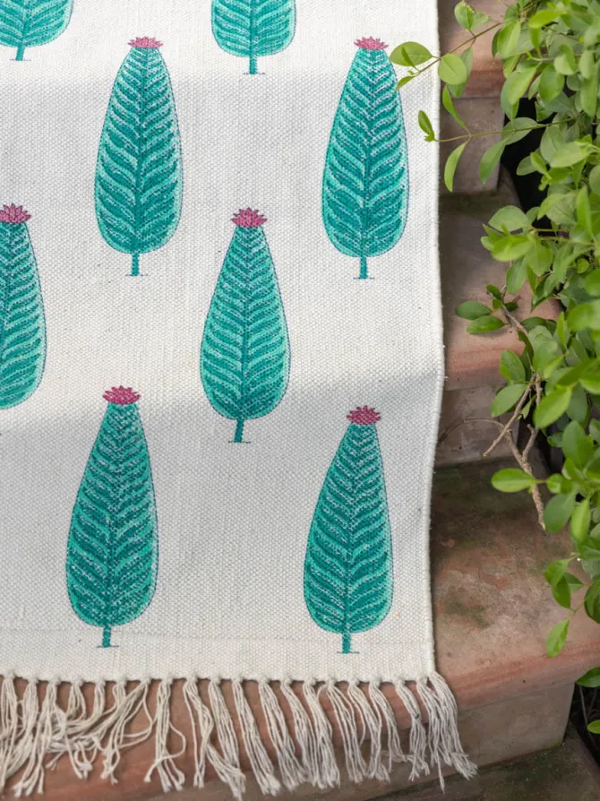 Zannat Cotton Dhurrie Rug