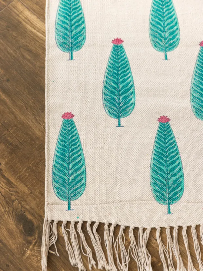 Zannat Cotton Dhurrie Rug