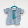 Zebra Stripes Organic Cotton Block Printed Top