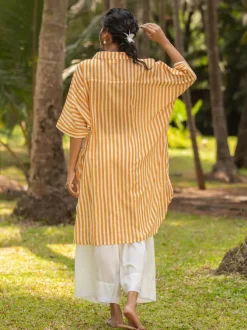 Zuri Oversized Asymmetrical Cotton Long Shirt